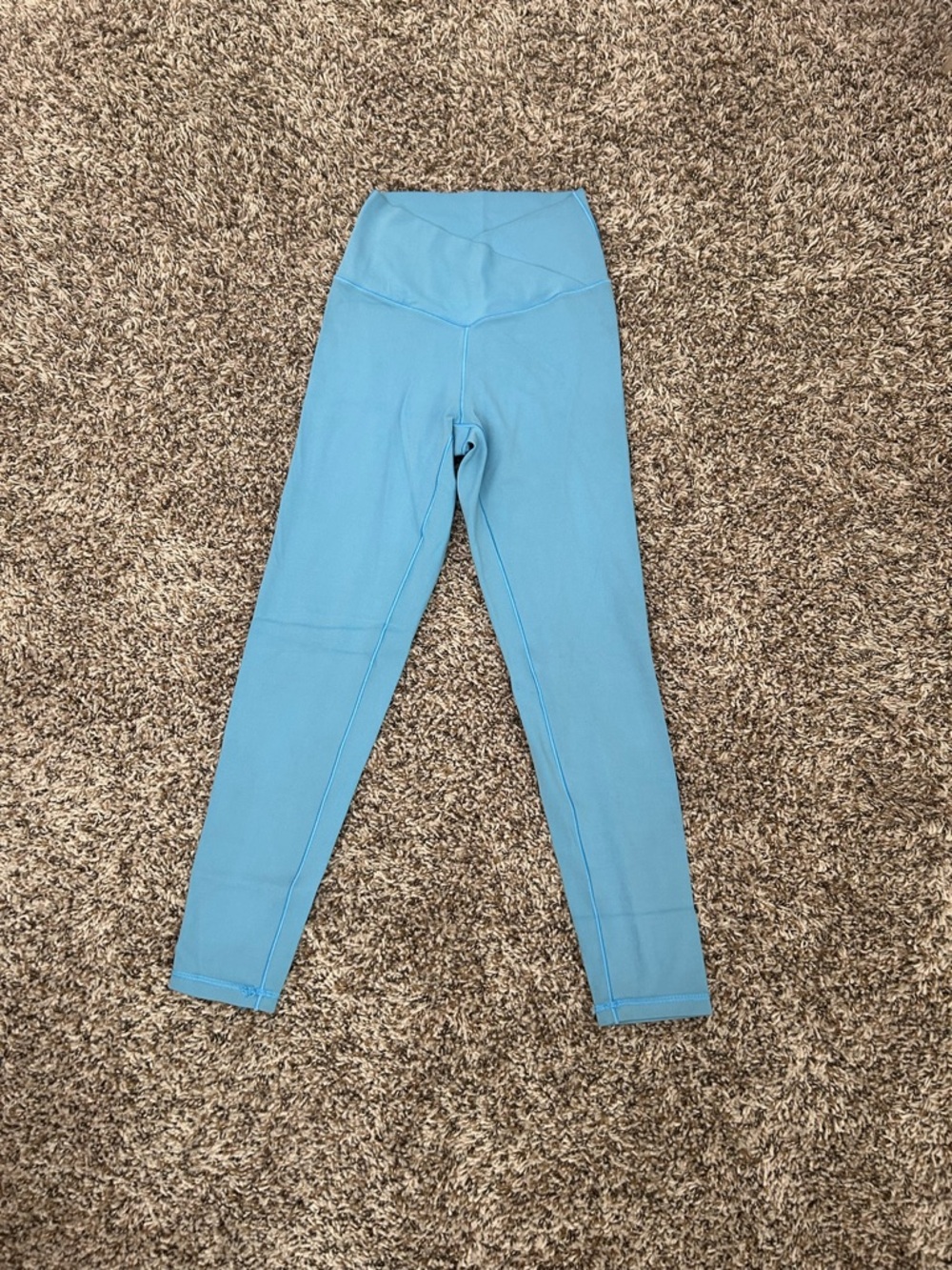 aerie Light Blue Crossover Waist Leggings